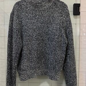 Hot & Delicious Black and Silver Textured Sweater